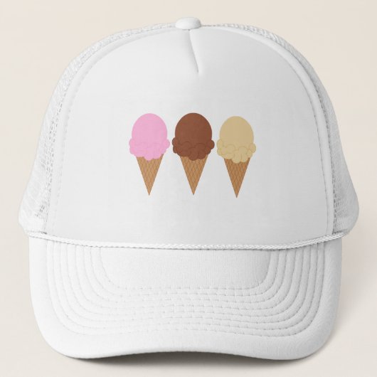 Ice Cream Cones Trucker Pet (Voorkant)