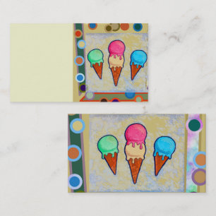 Ice Cream Cones Visitekaartje