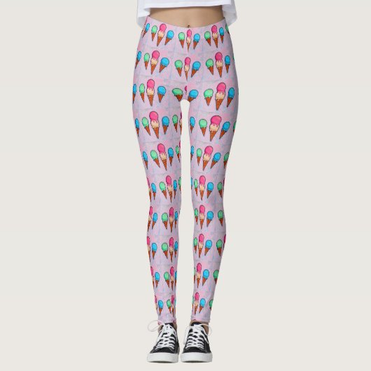 Ice Cream Cones Women's Leggings (Voorkant)