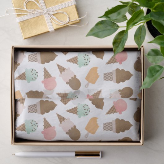 Ice Cream Cont Weefselpapier Tissuepapier (Geschenk)