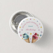 Ice Cream Cool verjaardagsfeestje Ronde Button 3,2 Cm (Voorkant /achterkant)