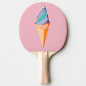 Ice Cream Coone Origami Ping Pong Paddle Tafeltennisbatje (Voorkant)