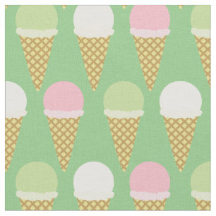 Ice Cream Cute Kinder Food Stof