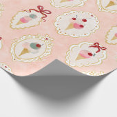 Ice Cream Delight Pattern Cadeaupapier (Hoek)