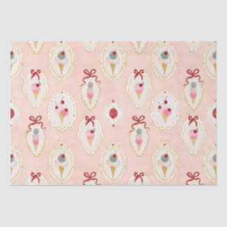  Ice Cream Delight Pattern Tissuepapier