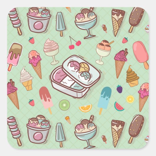 Ice Cream Delight Stickers (Voorkant)
