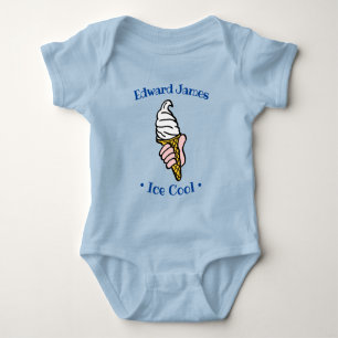 Ice Cream Design Cartoon aan Personeel aanpassen Romper