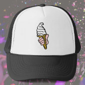 Ice Cream Design met Ice Cream Cone of Cornet Trucker Pet