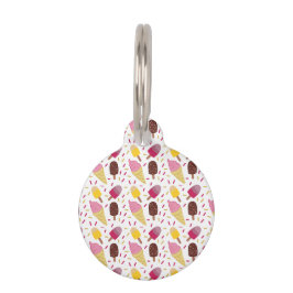 Ice Cream Dog ID-Label Huisdierpenning