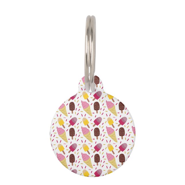 Ice Cream Dog ID-Label Huisdierpenning (Voorkant)