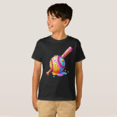 Ice Cream Drip Baseball Stuff Baseball Drip T-shirt (Voorkant volledig)