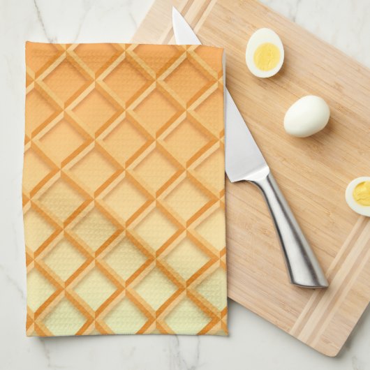 Ice Cream Drip Waffle Cone Mint with Sprinkles Theedoek (Quarter Fold)