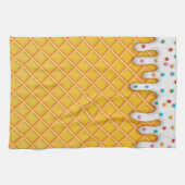 Ice Cream Drip Waffle Cone with Sprinkles Theedoek (Horizontaal)