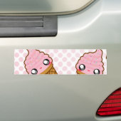Ice Cream Duo Bumpersticker (Op auto)