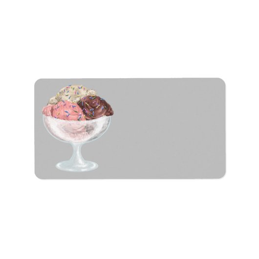 Ice Cream Etiket (Voorkant)