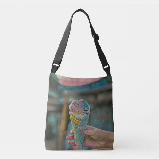 Ice cream flavor crossbody tas (Voorkant)