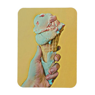 Ice cream flavor magneet