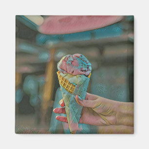 Ice cream flavor magneet