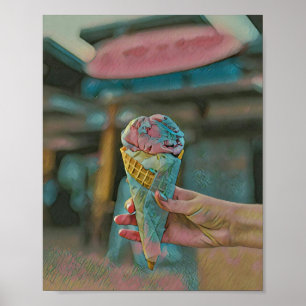 Ice cream flavor poster