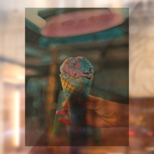 Ice cream flavor raamsticker
