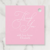 Ice Cream Floral Wreath Vrijgezellenfeest Bedankjes Labels (Achterkant)