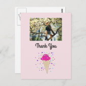 Ice Cream Foto Hartelijk dank Briefkaart (Voorkant / Achterkant)