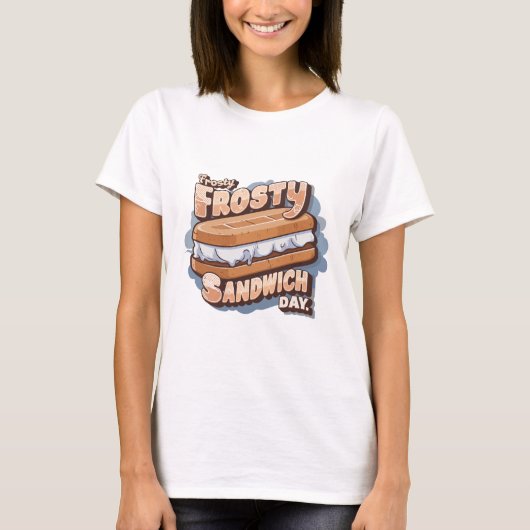 Ice Cream Frosty Sandwich dag T-shirt (Voorkant)