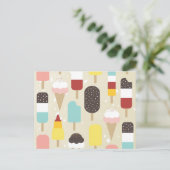 Ice Cream & Frozen behandelt Briefkaarten (Staand voorkant)