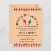 Ice Cream Gender onthullen Briefkaart (Voorkant / Achterkant)