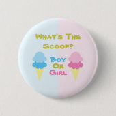 Ice Cream Gender onthullen Ronde Button 5,7 Cm (Voorkant)