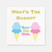 Ice Cream Gender onthullen Servet (Voorkant)