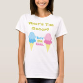Ice Cream Gender onthullen T-shirt (Voorkant)