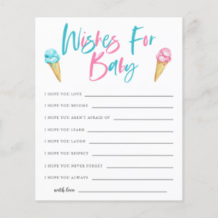 Ice Cream Gender onthullen wensen voor Baby