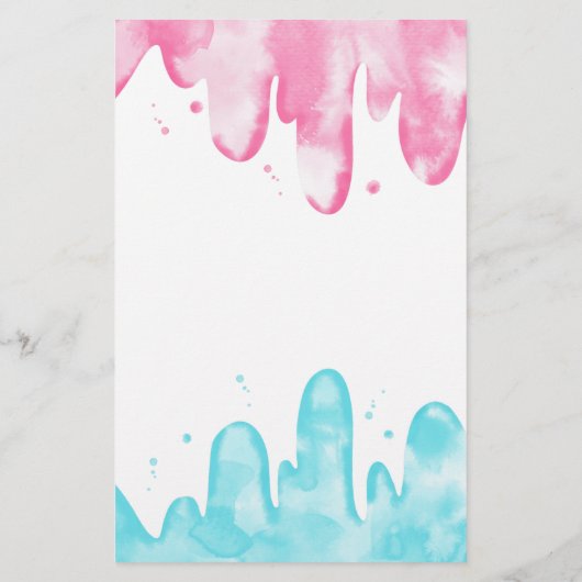 Ice Cream Gender onthulling Party Baby Bingo Game (Achterkant)