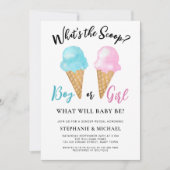 Ice Cream Gender Release Party Kaart (Voorkant)