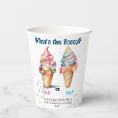 Ice Cream Gender Release Party Papieren Bekers (Voorkant)