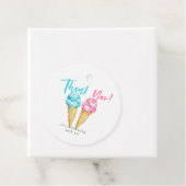 Ice Cream Gender Reopenbaart feest Dank u Bedankjes Labels (In situ)