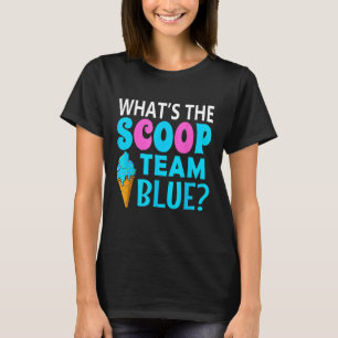 Ice Cream Geslacht onthullen bijpassend team blauw T-shirt
