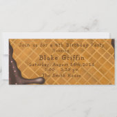 Ice Cream Golden Ticket Birthday Uitnodiging (Voorkant)