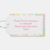 Ice Cream Graduation Party Cadeaulabel (Achterkant Horizontaal)