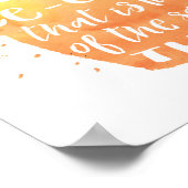 Ice Cream Happiness Waterverf Typografie Poster (Hoek)