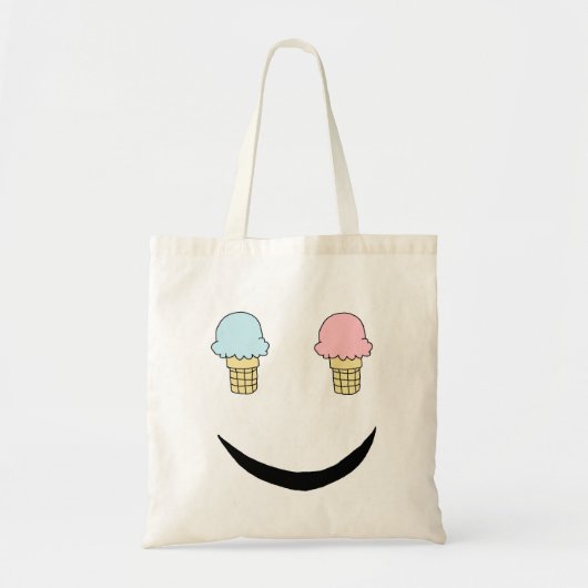 Ice Cream Happy Face Tote Bag (Voorkant)