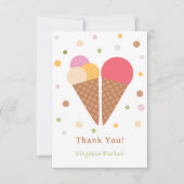 Ice Cream - Hartelijk dank Bedankkaart (Voorkant)