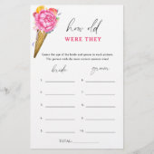 Ice cream - Hoe oud waren ze bruids spel (Voorkant)