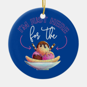 Ice Cream ik ben hier voor de Keramisch Ornament
