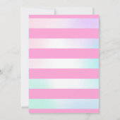 Ice Cream Invitation Ice Cream Birthday Party Kaart (Achterkant)