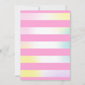 Ice Cream Invitation Ice Cream Birthday Party Kaart (Achterkant)