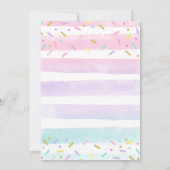 Ice Cream Invitation Three is de zoete derde verja Kaart (Achterkant)