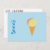 Ice Cream-kaart Briefkaart (Voorkant / Achterkant)