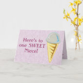 Ice Cream-kaart Kaart (Gele Bloem)